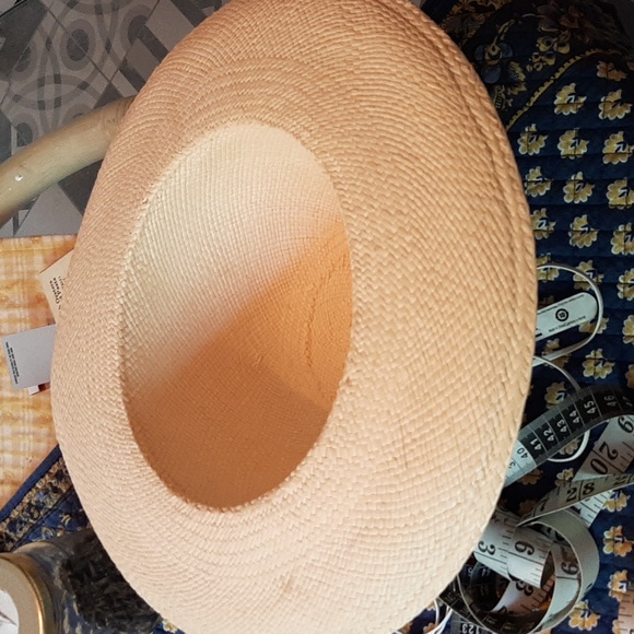 Mexican Resort straw brimmed hat 22" NEW - Picture 4 of 7